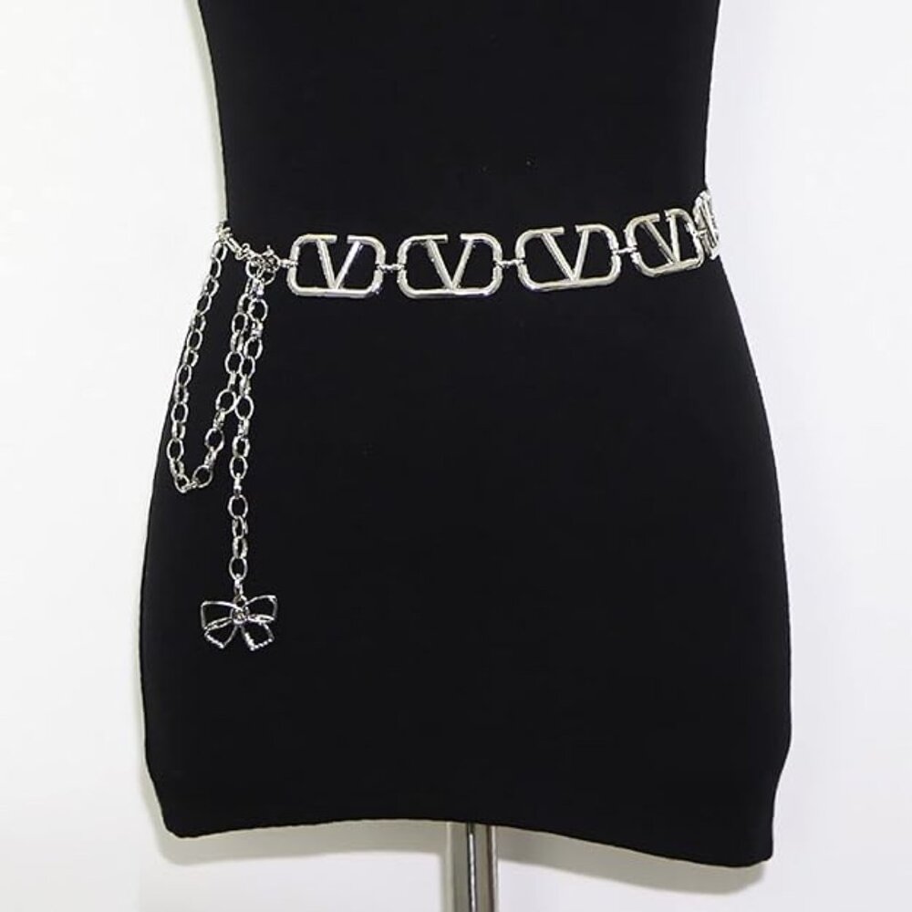 Gold Metal Long Waist Chain Gold